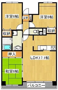 ラ・パラドール中山【2階】の間取り