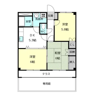 メゾン・エトワール【1階】の間取り