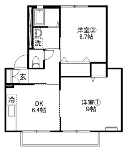 セドル【1階】の間取り