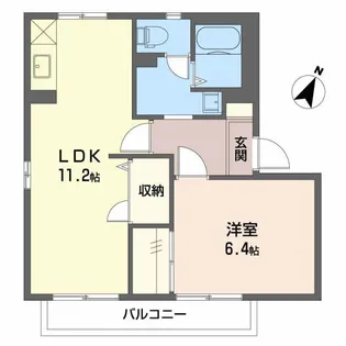 ガーデンスクウェア B【1階】の間取り