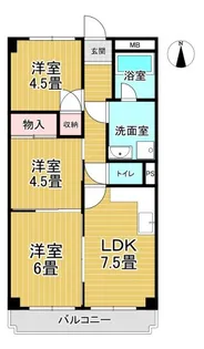 パークマンション天神【3階】の間取り