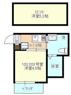 レドナクセラテラス【2階】の間取り