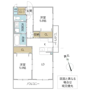SYマンション【1階】の間取り