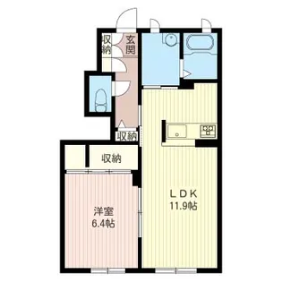 フェリオ A【1階】の間取り