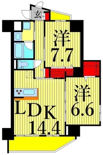 シャルマンミューズ【11階】の間取り