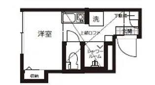 Studio Apartment東池袋【1階】の間取り
