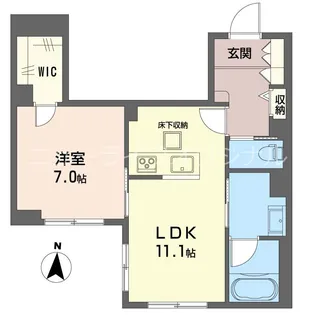 フォレスタ中央林間II【1階】の間取り