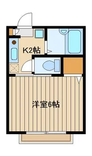 カーサ・ヴェルデA【1階】の間取り