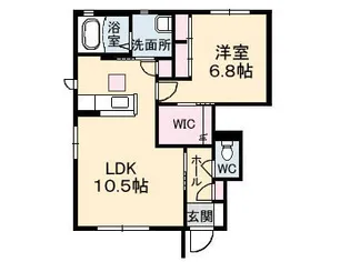 シャーメゾン東岐波【1階】の間取り