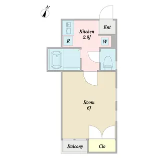 パインフィールド旗の台【1階】の間取り