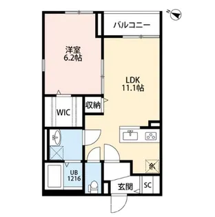 リバービュー打越【1階】の間取り