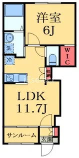 ソレイユ メイ【1階】の間取り