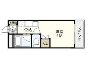 b-residence古市【1階】の間取り
