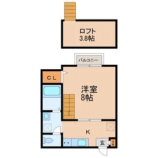 クレアフォーチュンマテリア【2階】の間取り