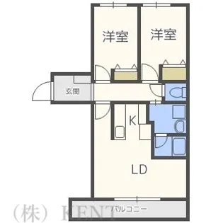 グリニッジタウン西札幌【3階】の間取り