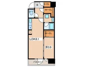 プラウドタワー相模大野クロス【10階】の間取り