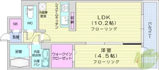 ルミエール【1階】の間取り