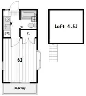 パルーム栗山No.2【1階】の間取り