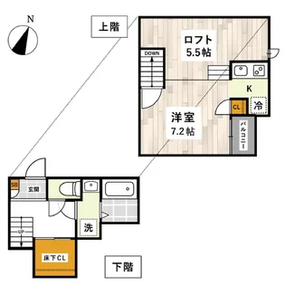 ADC龍田グランドゥール【1階】の間取り