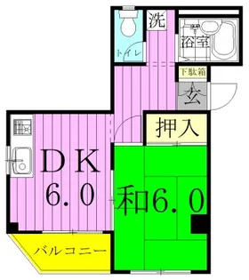 ドリームハイツ【1階】の間取り