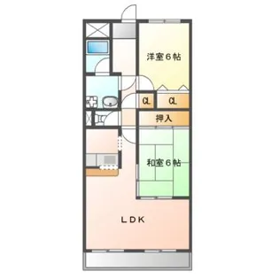 サンヒルズ上山手【2階】の間取り