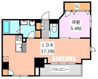 プリムベール新田【7階】の間取り