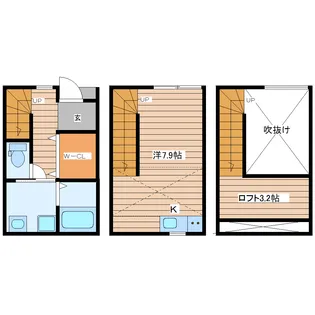 ノヴァ原町B【1階】の間取り