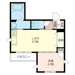 リーベンベルク【1階】の間取り