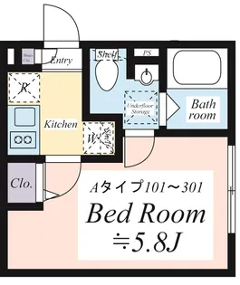 グレインフィールド小岩【1階】の間取り