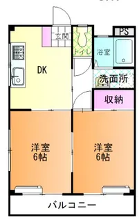 レ・ジュメル B【1階】の間取り