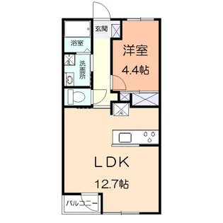 フォンテーヌあずまIII【2階】の間取り
