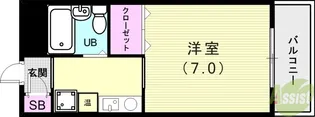 ヒルバレー妙法寺駅前【4階】の間取り