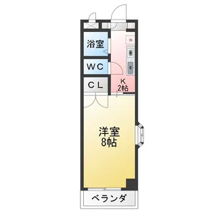 第2ハイツ竹長【3階】の間取り