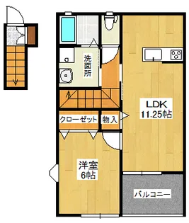 グランツA【2階】の間取り