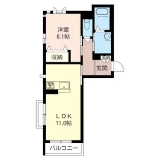 ハピネス【2階】の間取り