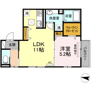 グランテリア楽々園W【3階】の間取り