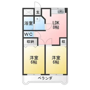 アドバンス132【2階】の間取り