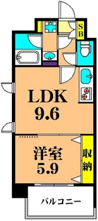ケンジントンマンション大森WEST【6階】の間取り