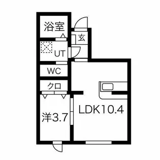 ピノ・ベルク【1階】の間取り
