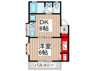 クリ-ンハイツ【1階】の間取り