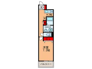 グロ-パレス西今川【1階】の間取り