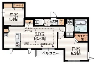 仮称 上北沢1丁目ヘーベルメゾン【2階】の間取り