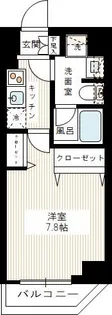 REALIZE蒲田II【4階】の間取り