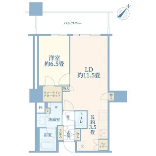 Brillia有明SkyTower【4階】の間取り