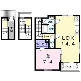 ニューフォレスト北野【3階】の間取り