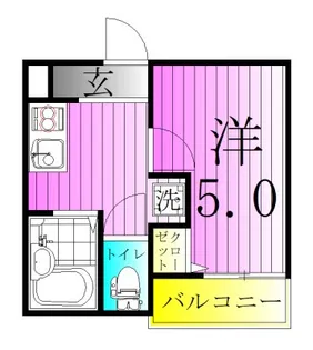 MELDIA扇大橋III【2階】の間取り