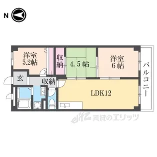 サングレース大和高田【7階】の間取り