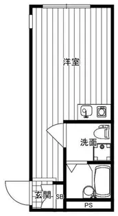 サイドガレージ矢部【2階】の間取り