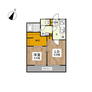 ルーチェ上南部【1階】の間取り