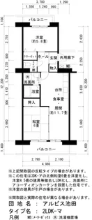 URアルビス池田【2階】の間取り